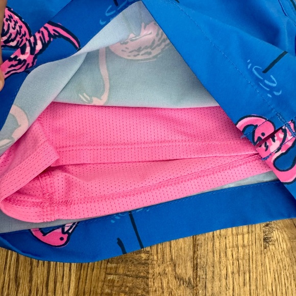 New Chubbies The Pop Flock And Dop Its Flamingo Swim Trunks Size S 5.5" Inseam I - Picture 7 of 7